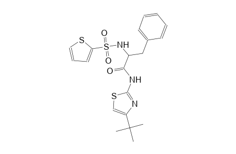 N-(4-tert-butyl-1,3-thiazol-2-yl)-3-phenyl-2-[(2-thienylsulfonyl)amino]propanamide