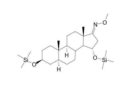 3.beta.,15.alpha.-dihydroxy-5.alpha.-androstan-17-one MO TMS