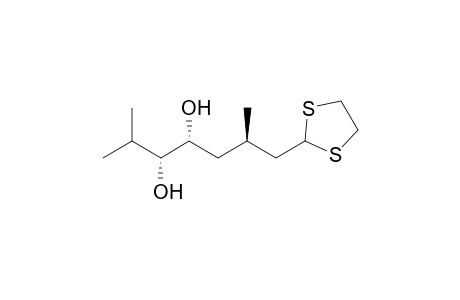 (3R,5R,6R)-3,7-Dimethyl-5,6-dihydroxyoctananethanedithioketal