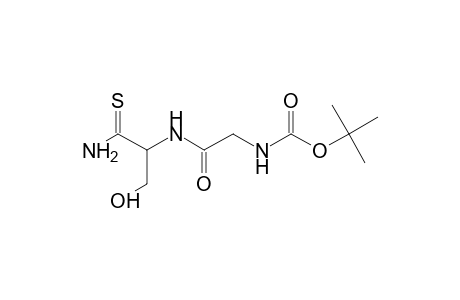tert-Butyl 2-([2-amino-1-(hydroxymethyl)-2-thioxoethyl]amino)-2-oxoethylcarbamate