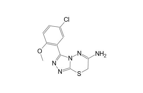 7H-[1,2,4]triazolo[3,4-b][1,3,4]thiadiazin-6-amine, 3-(5-chloro-2-methoxyphenyl)-