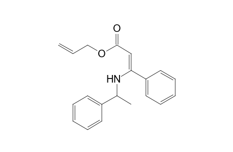 Allyl (Z)-3-phenyl-3-(1-phenylethylamino)-2-propenoate