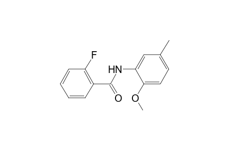 2-Fluoro-N-(2-methoxy-5-methylphenyl)benzamide