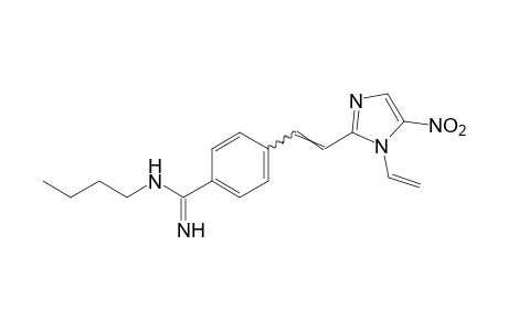 N-butyl-p-[2-(5-nitro-1-vinylimidazol-2-yl)vinyl]benzamidine