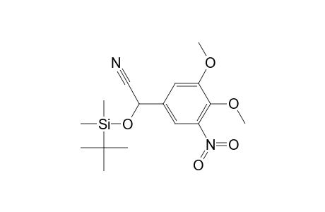 Benzeneacetonitrile, .alpha.-[[(1,1-dimethylethyl)dimethylsilyl]oxy]-3,4-dimethoxy-5-nitro-