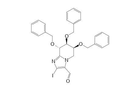 (6S,7S,8S)-6,7,8-TRIS-(BENZYLOXY)-2-IODO-5,6,7,8-TETRAHYDROIMIDAZO-[1,2-A]-PYRIDINE-3-CARBALDEHYDE