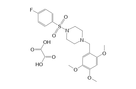 1-((4-fluorophenyl)sulfonyl)-4-(2,4,5-trimethoxybenzyl)piperazine oxalate