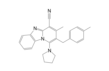 3-methyl-2-(4-methylbenzyl)-1-(1-pyrrolidinyl)pyrido[1,2-a]benzimidazole-4-carbonitrile