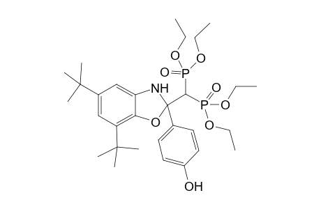 Tetraethyl (5,7-di-tert-butyl-2-(4-hydroxyphenyl)-2,3-dihydrobenzo[d]oxazol-2-yl)methylenediphosphonate