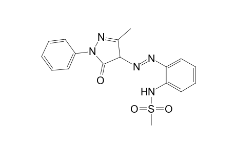 Methanesulfonamide, N-[2-[2-(4,5-dihydro-3-methyl-5-oxo-1-phenyl-1H-pyrazol-4-yl)diazenyl]phenyl]-