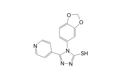 4-(1,3-benzodioxol-5-yl)-5-(4-pyridinyl)-4H-1,2,4-triazole-3-thiol