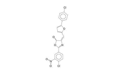 2-(4-Chloro-3-nitrophenyl)-4-[5-(4-chlorophenyl)furfurylidene]-5(4H)-oxazolone