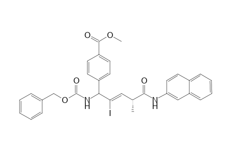 [(1SR)-Benzyloxycarbonylamino-(4R)-(naphthalen-2-ylcarbamoyl)-2-iodopent-(2Z)-enyl]benzoic acid methyl ester