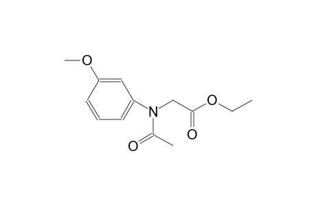 ethyl (acetyl-3-methoxyanilino)acetate