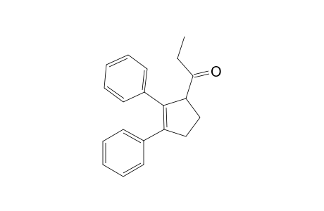 1-(2,3-diphenylcyclopent-2-enyl)propan-1-one