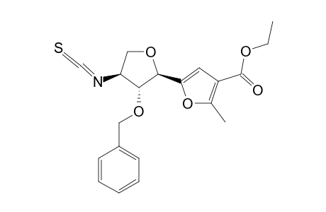 5-(3'-O-BENZYL-3'-DEOXY-3'-ISOTHIOCYANATO-ALPHA-L-THREOFURANOSYL)-3-ETHOXYCARBONYL-2-METHYLFURAN