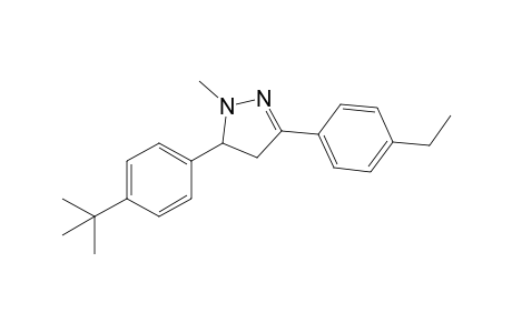 5-(4-tert-Butylphenyl)-3-(4-ethylphenyl)-1-methyl-4,5-dihydro-1H-pyrazole