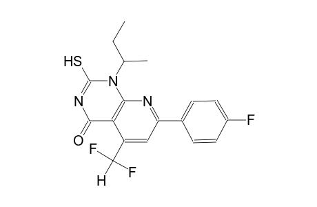 pyrido[2,3-d]pyrimidin-4(1H)-one, 5-(difluoromethyl)-7-(4-fluorophenyl)-2-mercapto-1-(1-methylpropyl)-
