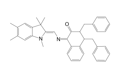 N,3,3,5,6-Pentamethy-2-[N'-(2-oxo-3,4-(dibenzyl)tetrahydronaphthylidene)aminomethlene]indoline
