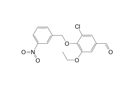 Benzaldehyde, 3-chloro-5-ethoxy-4-(3-nitrobenzyloxy)-