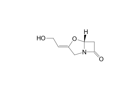 (Z)-(5R)-3-(2-Hydroxyethylidene)-4-oxa-1-azabicyclo(3.2.0)heptan-7-one