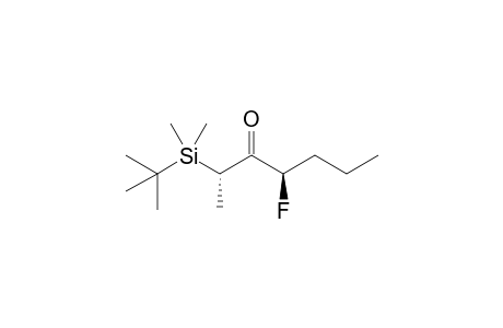 (2S,4R)-2-(t-Butyldimethylsilyl)-4-fluoro-3-heptanone