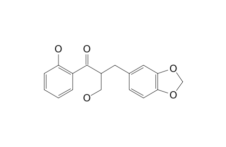 (+/-)-2-HYDROXYMETHYL-1-(2-HYDROXYPHENYL)-3-(3,4-METHYLENEDIOXYPHENYL)-PROPANONE