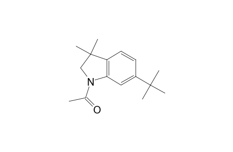 1H-Indole, 1-acetyl-6-(1,1-dimethylethyl)-2,3-dihydro-3,3-dimethyl-