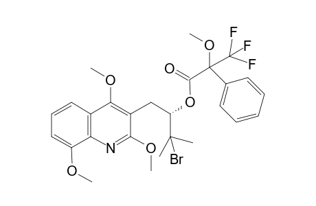 (-)-(2'S)-trans-3-(3'-Bromo-2'-(2"-methoxy-2"-phenyl-2"-trifluoromethylacetoxy)-3'-methylbutyl]-2,4,8-trimethoxyquinoline