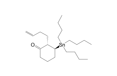 trans-2-(3'-Butenyl)-3-tributylstannylcyclohexanone