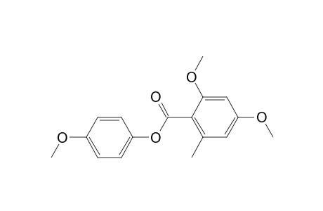 Benzoic acid, 2,4-dimethoxy-6-methyl-, 4-methoxyphenyl ester