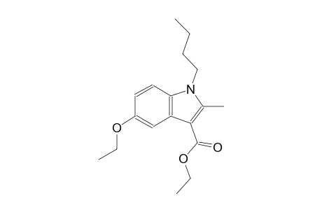 1H-indole-3-carboxylic acid, 1-butyl-5-ethoxy-2-methyl-, ethyl ester