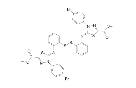 BIS-[2-(3-PARA-BROMOPHENYL-5-METHOXYCARBONYL-1,3,4-THIADIAZOL-2-YLIDENEAMINO)-PHENYL]-DISULFIDE