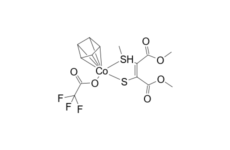 (.eta.(5)-cyclopentadienyl)(trifluorocarbonyloxy)[di(methoxycarbonyl)-1-methylthio-.xi.S-ethylene-2-thiolato]cobalt(III)