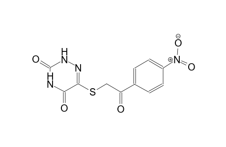 1,2,4-triazine-3,5(2H,4H)-dione, 6-[[2-(4-nitrophenyl)-2-oxoethyl]thio]-