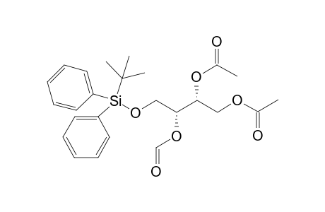 Acetic acid (2R,3R)-2-acetoxy-4-(tert-butyl-diphenyl-silanyloxy)-3-formyloxy-butyl ester