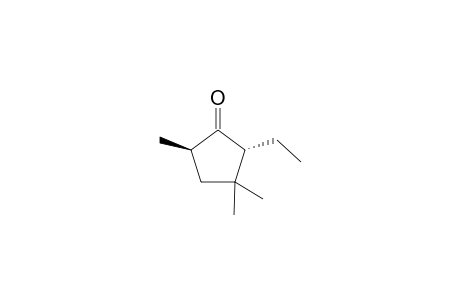 trans-2-ethyl-3,3,5-rimehylcyclopentanone