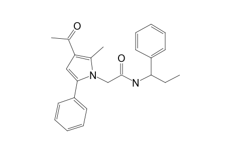 2-(3-Acetyl-2-methyl-5-phenyl-1H-pyrrol-1-yl)-N-(1-phenylpropyl)acetamide