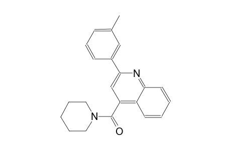 2-(3-methylphenyl)-4-(1-piperidinylcarbonyl)quinoline