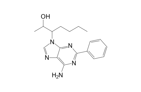 6-Amino-9-(2-hydroxy-3-heptyl)-2-phenylpurine