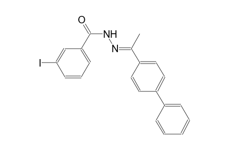 benzoic acid, 3-iodo-, 2-[(E)-1-[1,1'-biphenyl]-4-ylethylidene]hydrazide