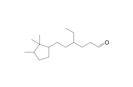 4-Ethyl-6-(2,2,3-trimethylcyclopentyl)hexanal