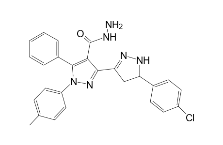 5'-(4-Chlorophenyl)-5-phenyl-1-(p-tolyl)-4',5'-dihydro-1H,1H-[3,3-bipyrazole]-4-carbohydrazide