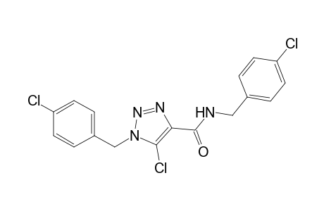 5-Chloranyl-N,1-bis[(4-chlorophenyl)methyl]-1,2,3-triazole-4-carboxamide