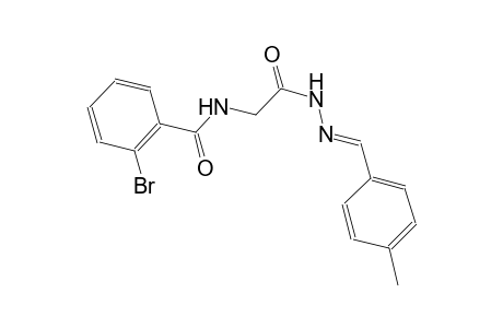 Benzamide, 2-bromo-N-[2-(4-methylbenzylidenhydrazino)-2-oxo]ethyl-