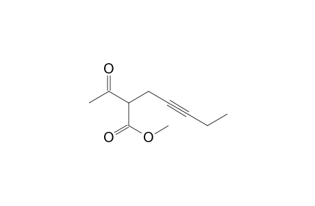 4-Heptynoic acid, 2-acetyl-, methyl ester