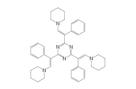 2,4,6-Tris[(E)-1-phenyl-2-(1-piperidinyl)ethenyl]-1,3,5-triazine