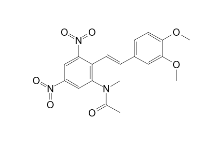 Acetamide, N-[2-[2-(3,4-dimethoxyphenyl)ethenyl]-3,5-dinitrophenyl]-N-methyl-