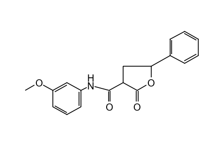 2-oxo-5-phenyl-2,3,4,5-tetrahydro-3-fur-m-anisidide