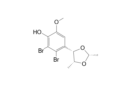 Rel-(2R,4S,5R)-4-(2',3'-Dibromo-4'-hydroxy-5'-methoxyphenyl)-2,5-dimethyl-1,3-dioxolane